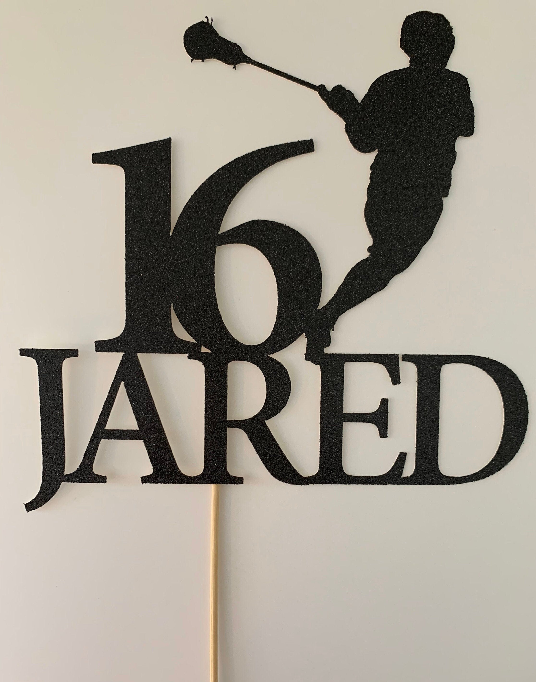 Lacrosse Birthday cake topper Birthday cake topper Lacrosse Etsy