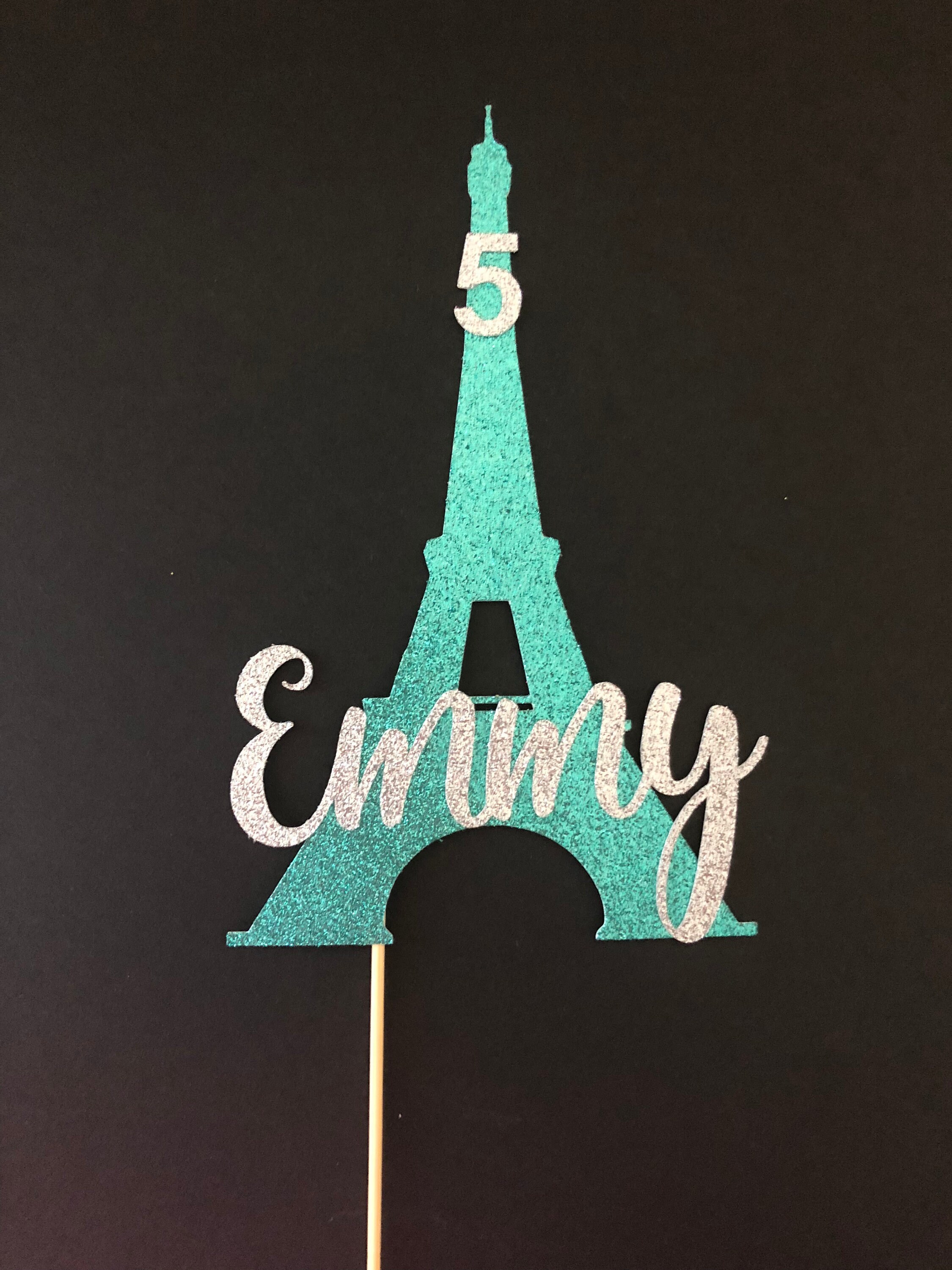 Paris Cake Topper Eiffel Tower Cake Topper Paris Birthday Etsy Canada