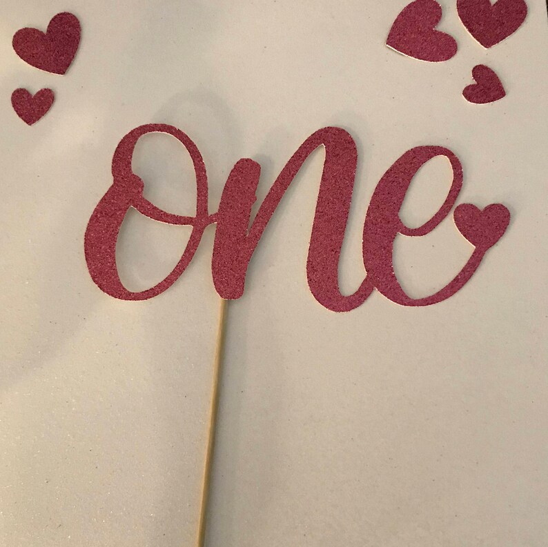 First Birthday Cake Topper Smash Cake Topper ONE Glitter | Etsy