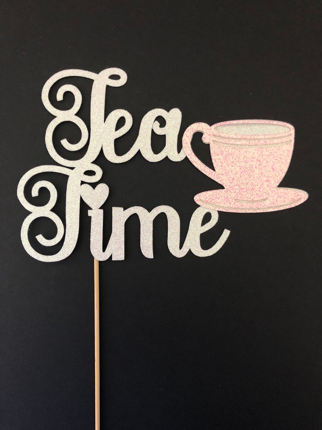 Tea Party Cake Topper, Tea Party Birthday Cake Topper, Tea Time Cake Topper Etsy