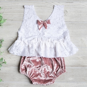 White and Pink Sitter Outfit, Pink Velvet Sitter Outfit, Photography Outfit