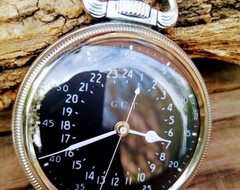 HAMILTON Rare antique Military Pocket Watch GCT ww2 4992B 1944 s 22 jewels overhauled