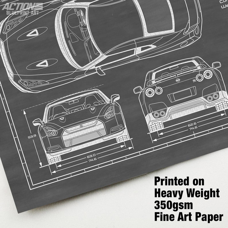 Nissan r35 blueprint
