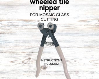 Wheeled Glass Nipper: Mosaic Cutting Tool