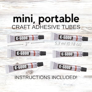 E6000 Craft Adhesive Glue Mini Tubes | Mosaic Glue | Craft Glue | Mirror Glue | Jewelry Glue | Strong Adhesive Mosaic Glue | Glass Adhesive