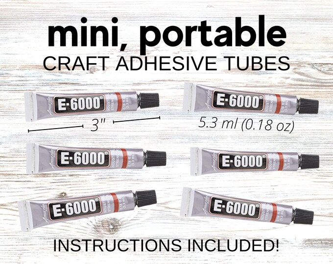 E6000 Craft Adhesive Glue Mini Tubes | Mosaic Glue | Craft Glue | Mirror Glue | Jewelry Glue | Strong Adhesive Mosaic Glue | Glass Adhesive