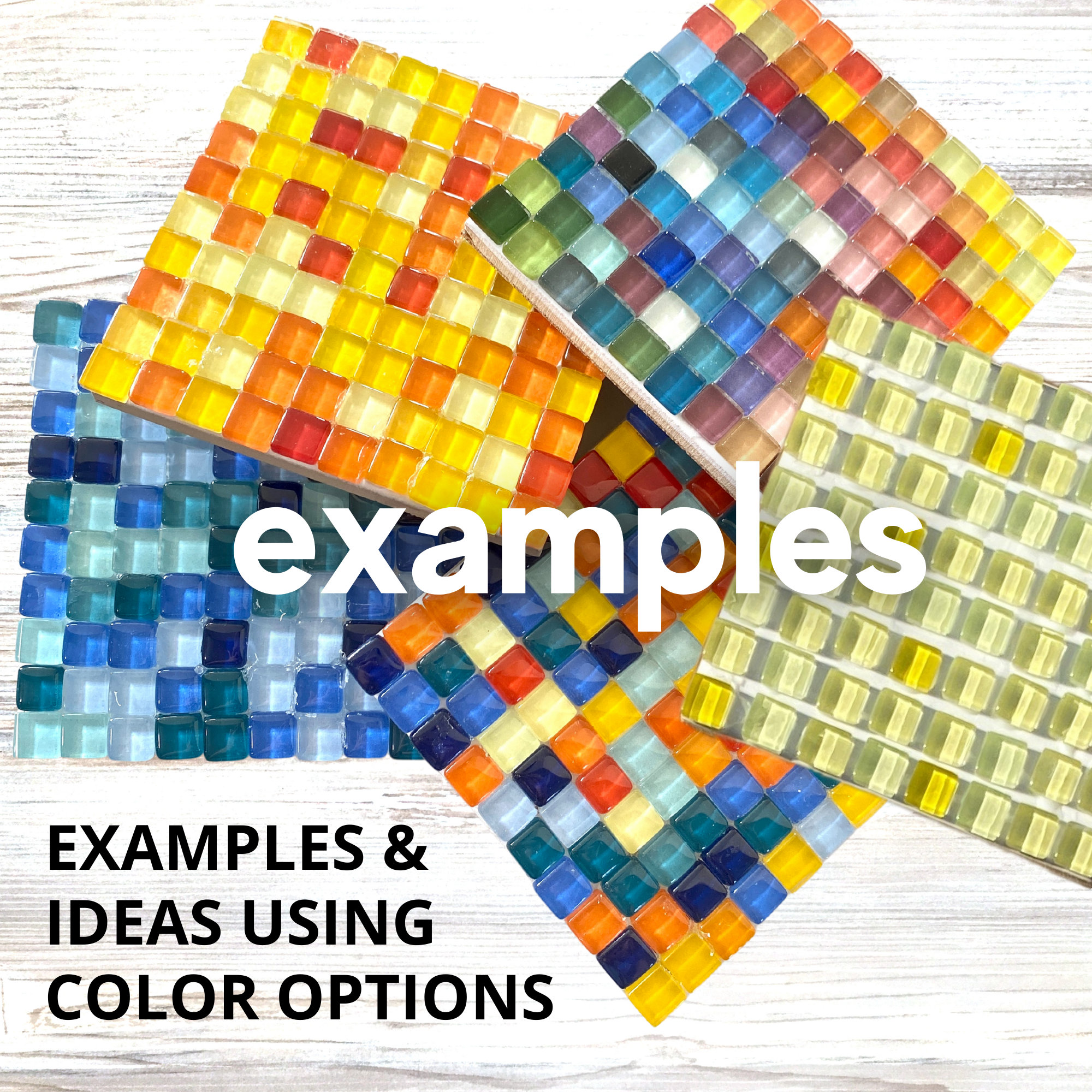 Glass Art Half Inch Glass Square Glass Tiles Flat Glass Tiles DIY Craft