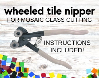Cut Glass with this Glass Cutter Mosaic Tool | How to Mosaic | Glass Cutting for Mosaic DIY and Mosaic Craft | Mosaic Kit | Mosaic Supplies