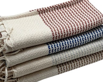 Organic Turkish Cotton Hand Towel: Embroidered Bathroom Decor