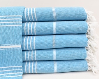 Personalized Gift, Turquoise Turkish Towel, Organic Cotton Towel, Bridesmaids Gift, Beach Throw, Bath Towel, Throw Blanket