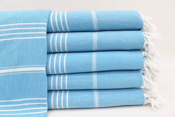 Turquoise Turkish Towel Organic Cotton Towel Bridesmaids | Etsy
