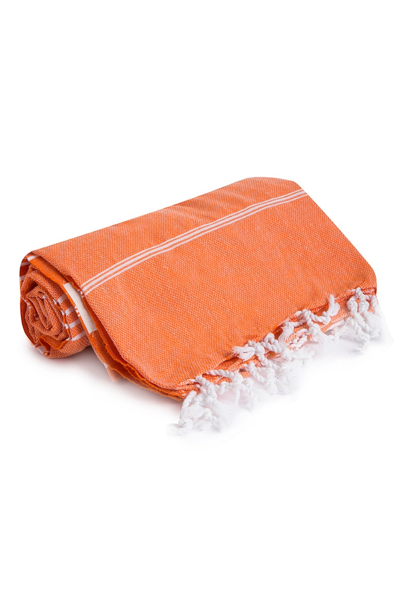 Orange Turkish Towel Organic Cotton Towel Bridesmaids Gift Etsy