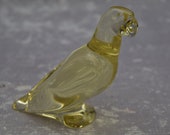 Vintage Baccarat Yellow Parrot Figurine