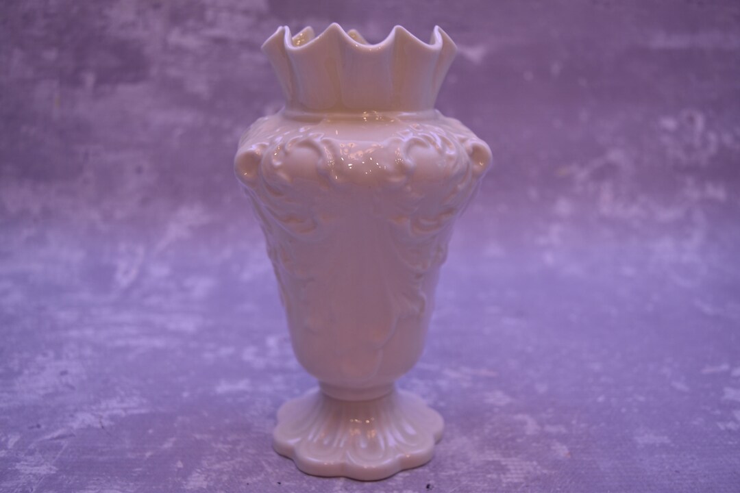 Belleek Rathmore Vase Seventh Mark 6.75 Tall Etsy