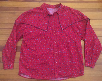 Huge Mystery Women's Vintage Western Shirt XXL