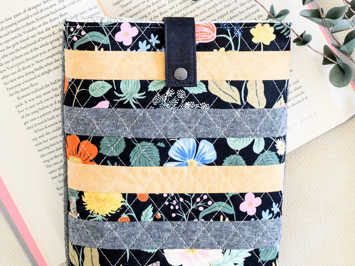 Protective Book Cover Quilted Book Sleeve Padded Storage Etsy UK