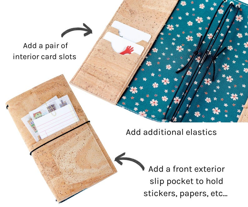 Forest Green Vegan Cork Leather Journal Cover – Hobonichi Weeks ...