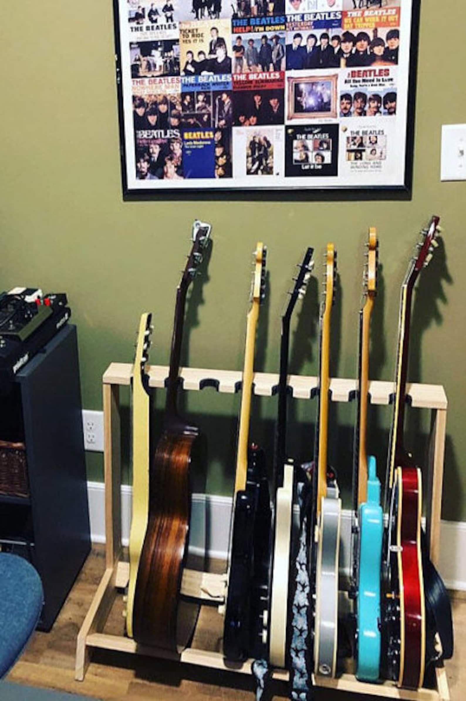 Custom Guitar Rack 7 Guitars Etsy