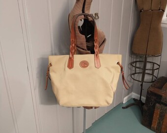 Dooney & Bourke Nylon and Leather Soft Shopping Tote Bag
