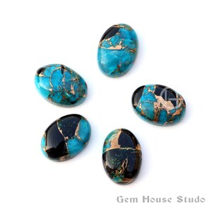 Purple Copper Turquoise Approx 36X36 mm Round Shape Cabochon Smooth Flat Bottom Jewelry Making Loose Gemstones Purple Copper Turquoise