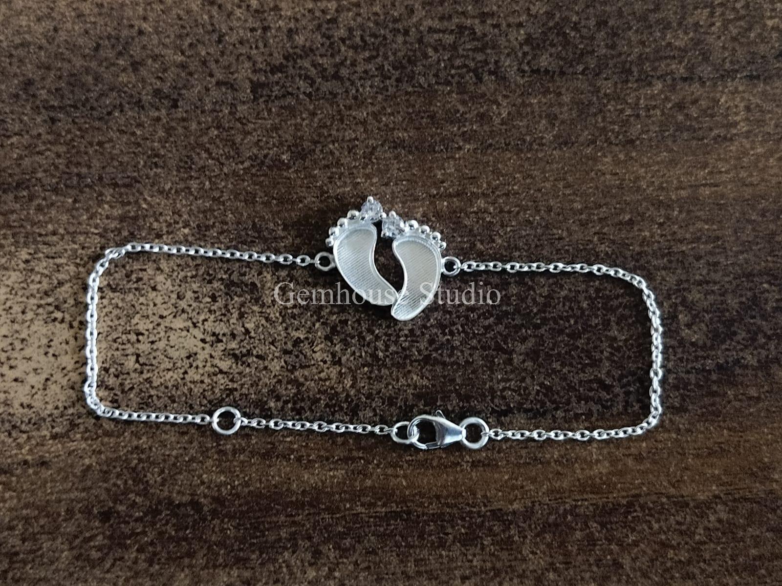 925スターリングシルバー 18mmフットプリント ブランクベゼルケーブル