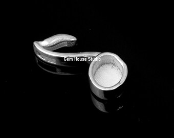 925スターリングシルバー ミュージカルエイトスノート 6 x 8 mm
