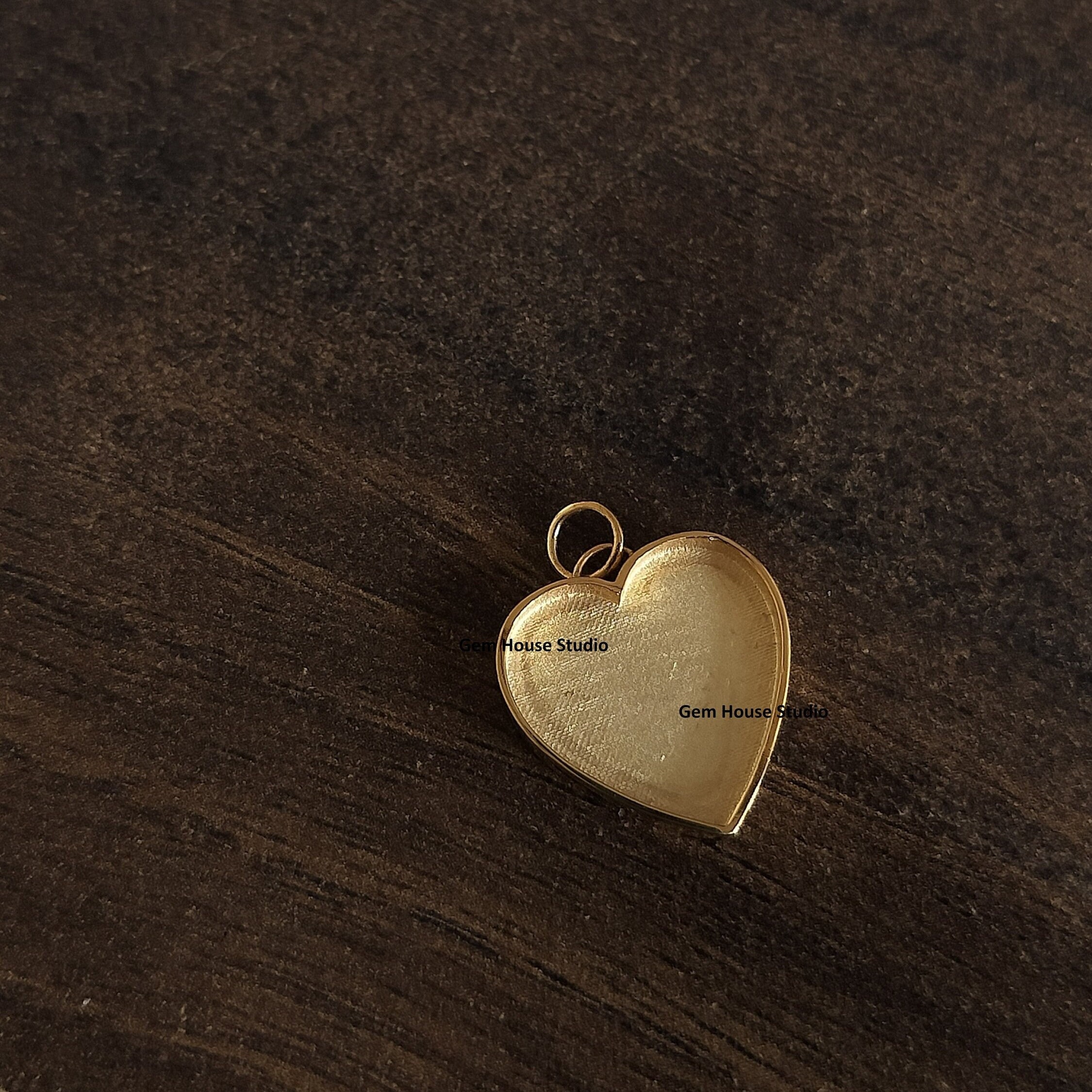 925 Sterling Solid Silver Heart Shape Blank Bezel Setting Love Pendant, Heart Jewelry, Good for Resin & Ashes Work, Breastmilk/Keepsake DIY