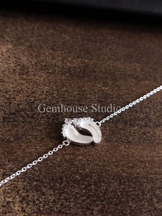 925スターリングシルバー 18mmフットプリント ブランクベゼルケーブル