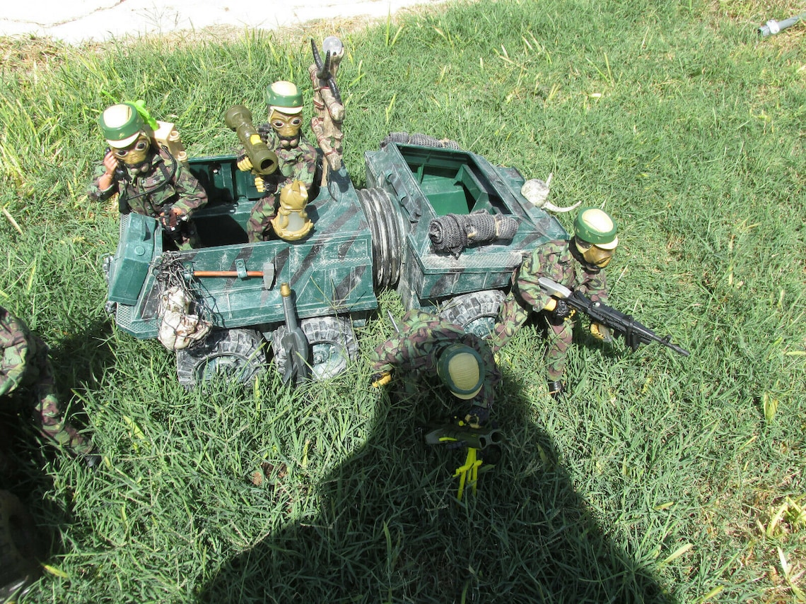 Custom GI Joe Alien Troop Transport with Laser Cannon Trailer Etsy