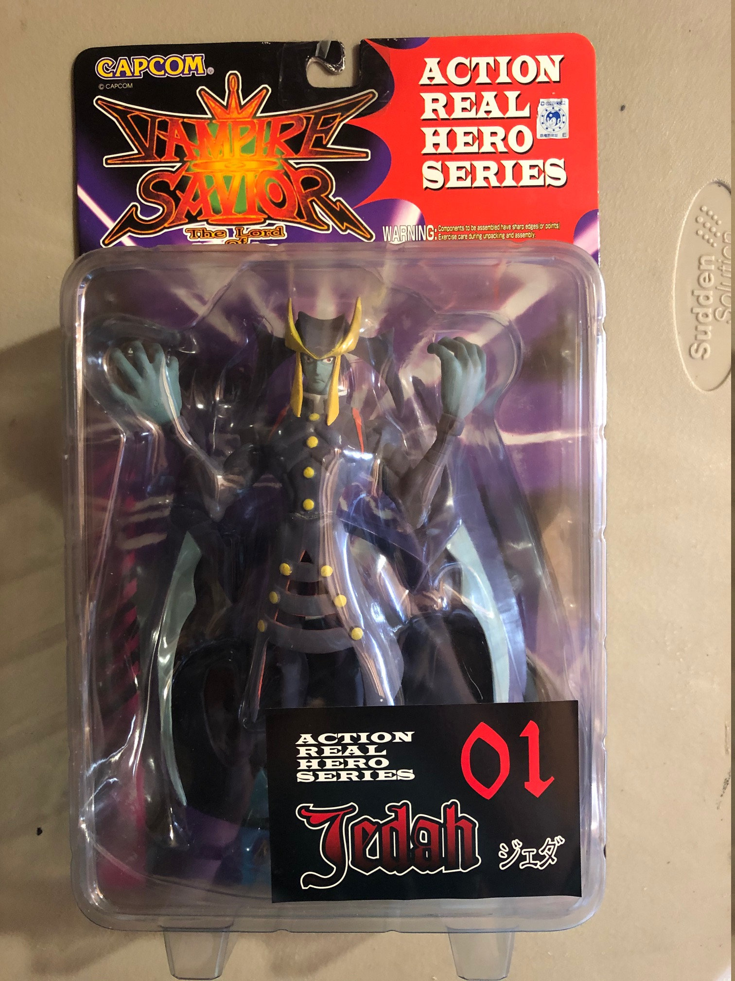 Vampire Savior Blue Jedah Vintage Anime Action Figure Horror Toy