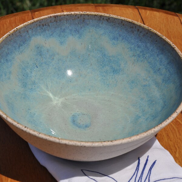 Ceramic Bowl, Handmade  Pottery, Large Serving Bowl