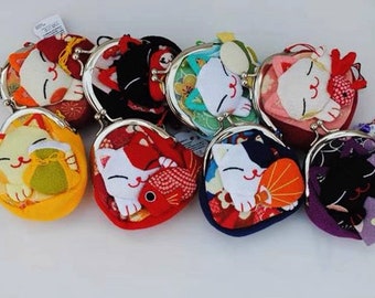 Christmas Gifts Cute Lucky Cat Fortune Cat Bags Coins Bags Changes Bags Headphones Pouches Gift for her Birthday Gifts