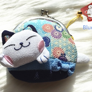 Gifts Cute Lucky Cat Fortune Cat Bags Coins Bags Changes Bags Earphone Pouches Gift for Her Birthday Gifts