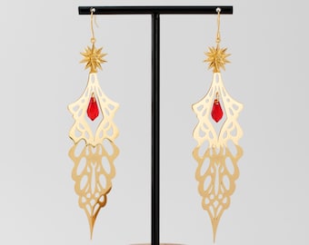 Bayonetta Cosplay Jeanne Feather Earrings