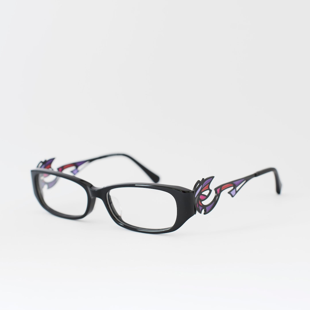 Toy Glasses Model 1. Black with coloured pins