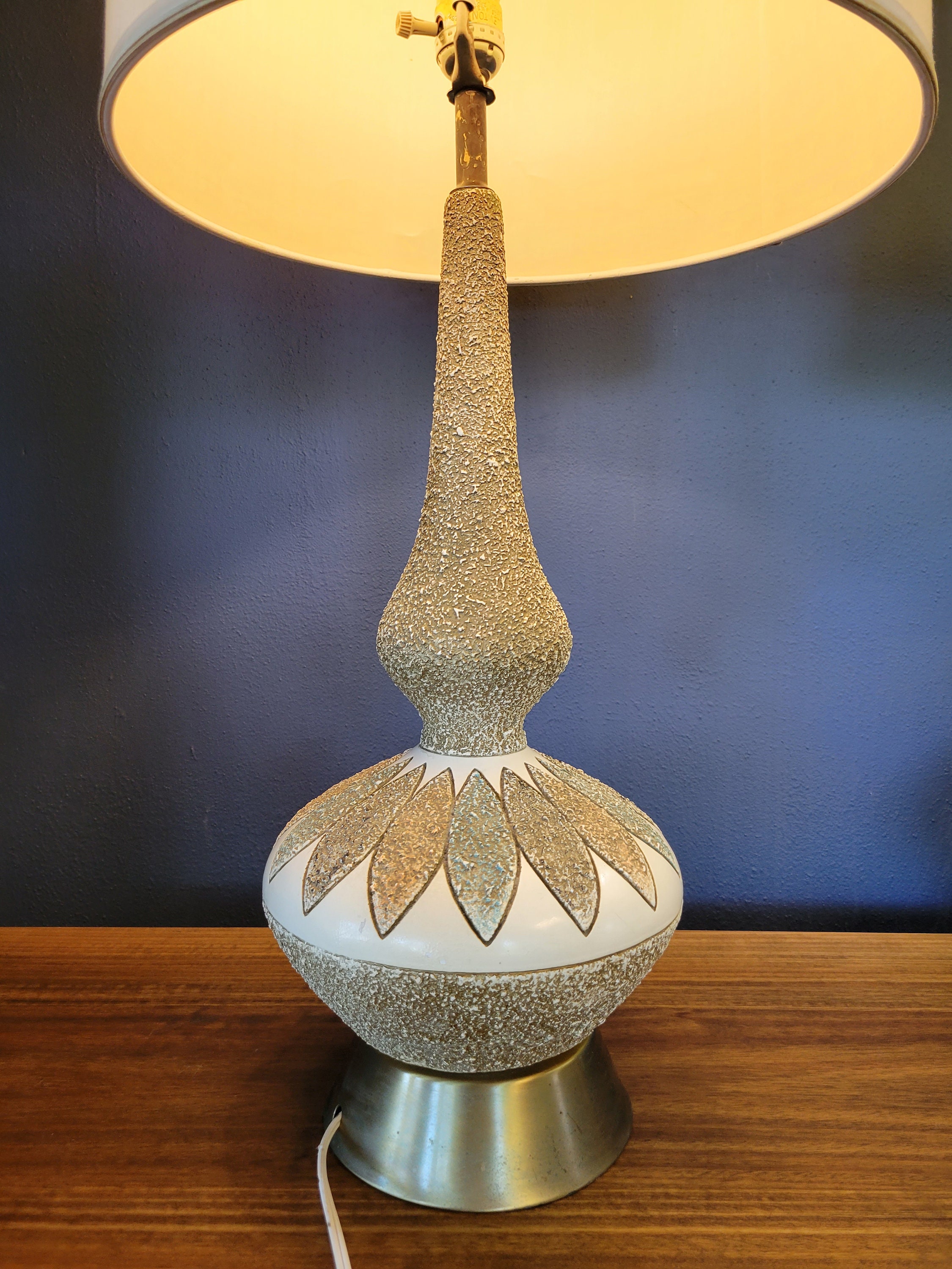 Pair Quartite Midcentury Table Lamps Etsy