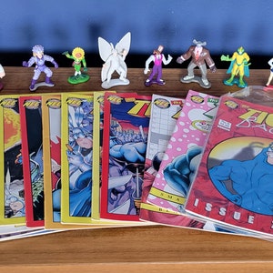 The Tick NEC Comic books 1991 +13 issues and PVC action figures