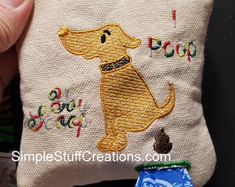 ITH Dog Poo Bag Holder NO ZIPPER!