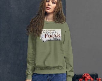 Montana Prairie Sweatshirt: Big Sky State Unisex Crewneck