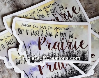 Montana Prairie PermaSticker: Big Sky State Decal