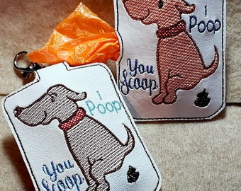 ITH Sketch Dog Poo Bag Halter