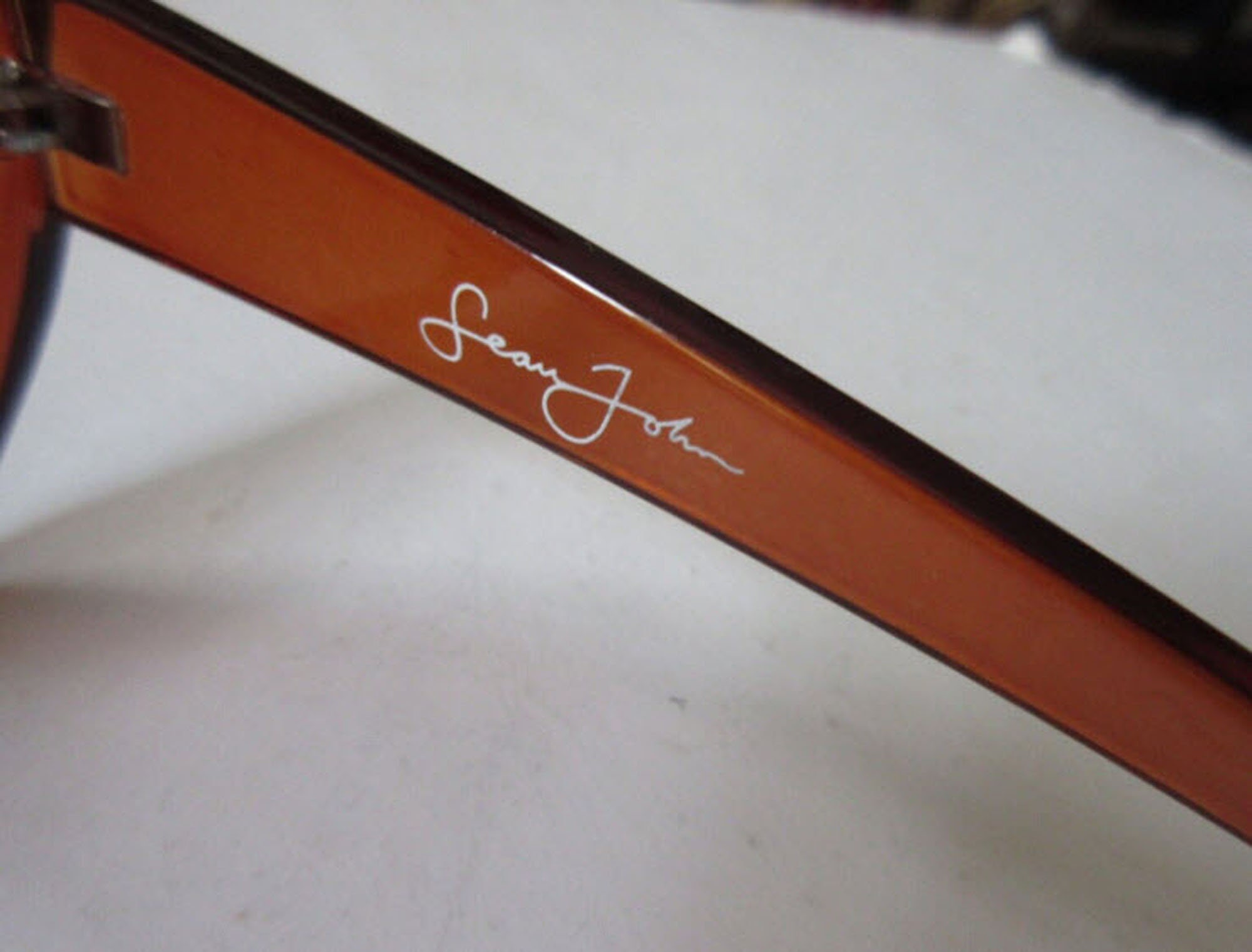 Sean John SJS2008 Translucent Burnt Orange Cat Eye Sunglasses SEAN JOHN Women main image 2