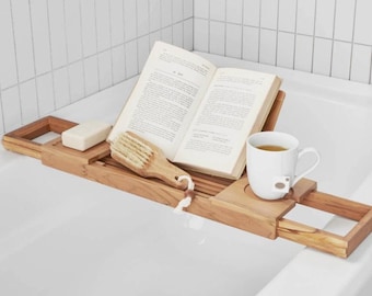 Organizador de baño Haven Bamboo Mahogany