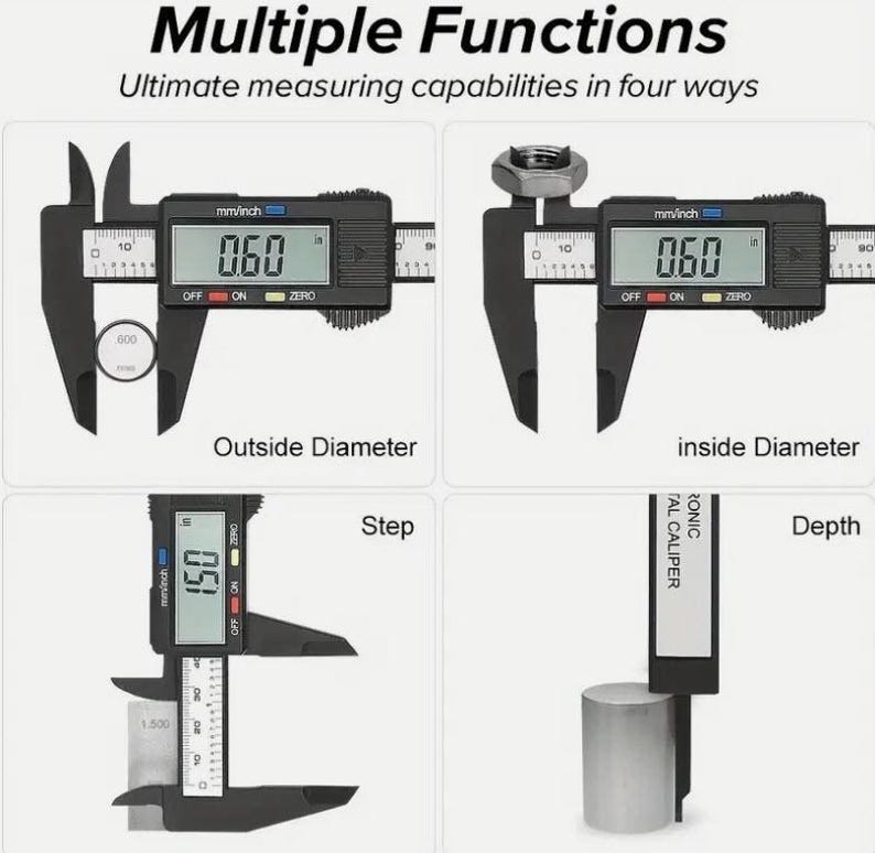 40 Inch Calipers Electronic Digital Caliper Stainless Hardened - Etsy