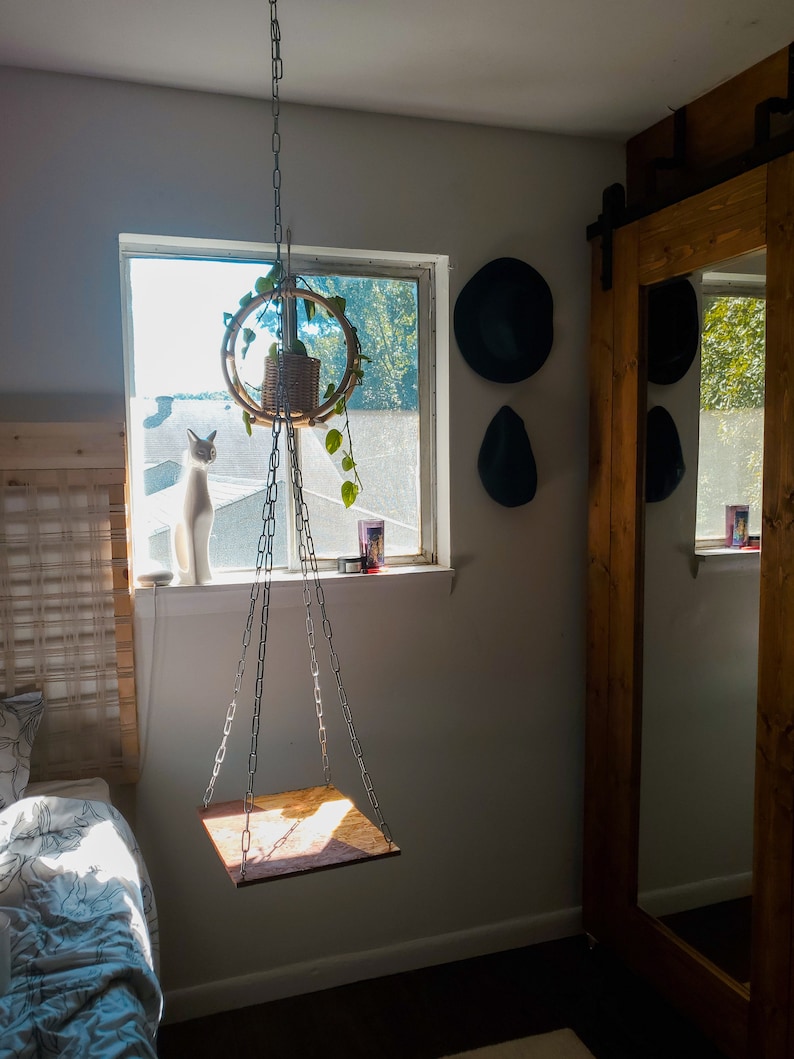 Hanging Nightstand Bedside Table End Table Minimal Etsy