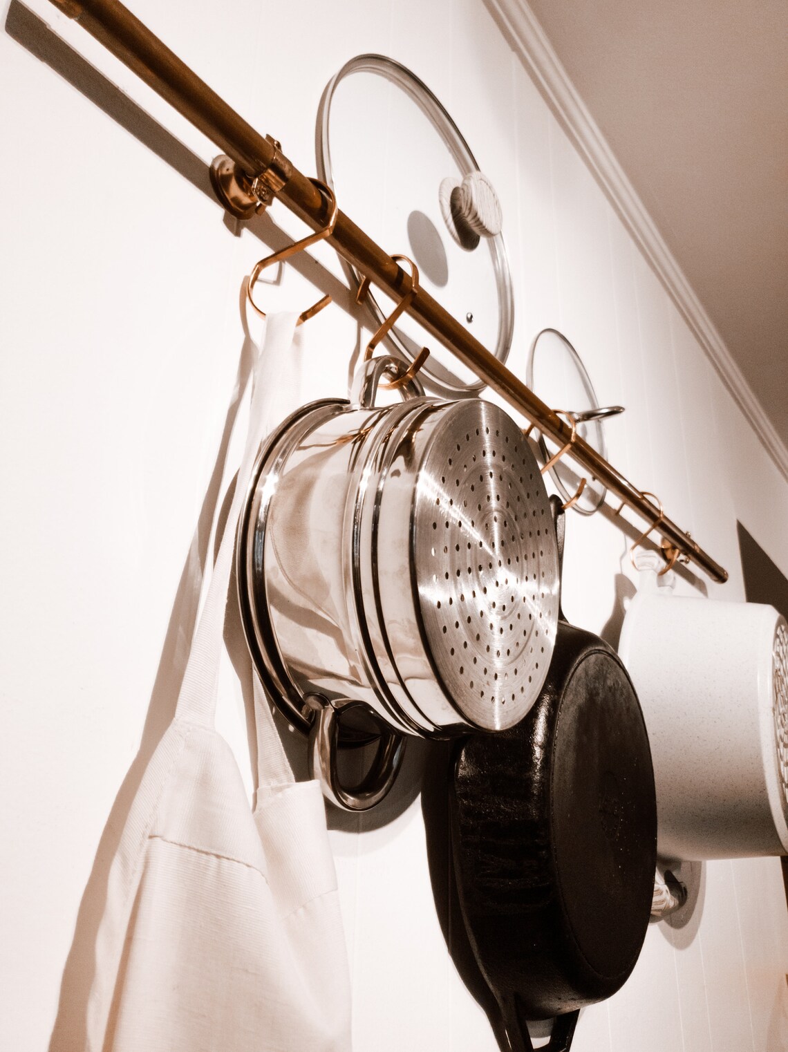 Handmade Copper Pot Rack/rail Etsy