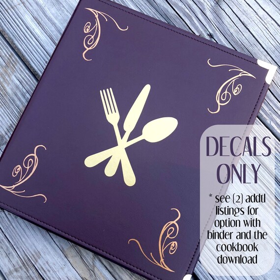 Just Add Magic Printable Cookbook Cover DECALS ONLY Kids | Etsy
