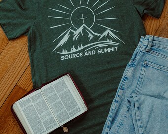 Source and Summit T-Shirt: Catholic Eucharist Design