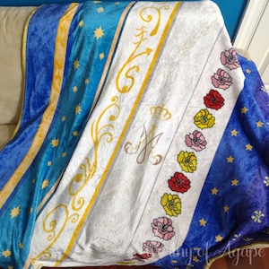 Mary&#39;s Mantles Blanket - Catholic Blanket - Blessed Virgin - Catholic Devotion - Catholic Gift - Gifts for Her - Virgin Mary - Decor