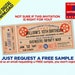 Movie Ticket Birthday Party Printable Invitation, Vintage Style, Movie ...